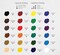 Oil Paint Set - 24 x 21ml Tubes - Artist Quality - Rich Vivid Oil-based Colors - Lightfast - Heavy Body - Great Saturation - Glossy Finish